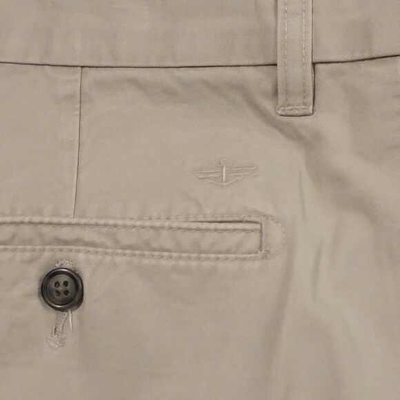 Dockers D3 Signature Khaki Classic Fit Flat Front No Iron Pant Excellent 38x32 - Picture 10 of 12